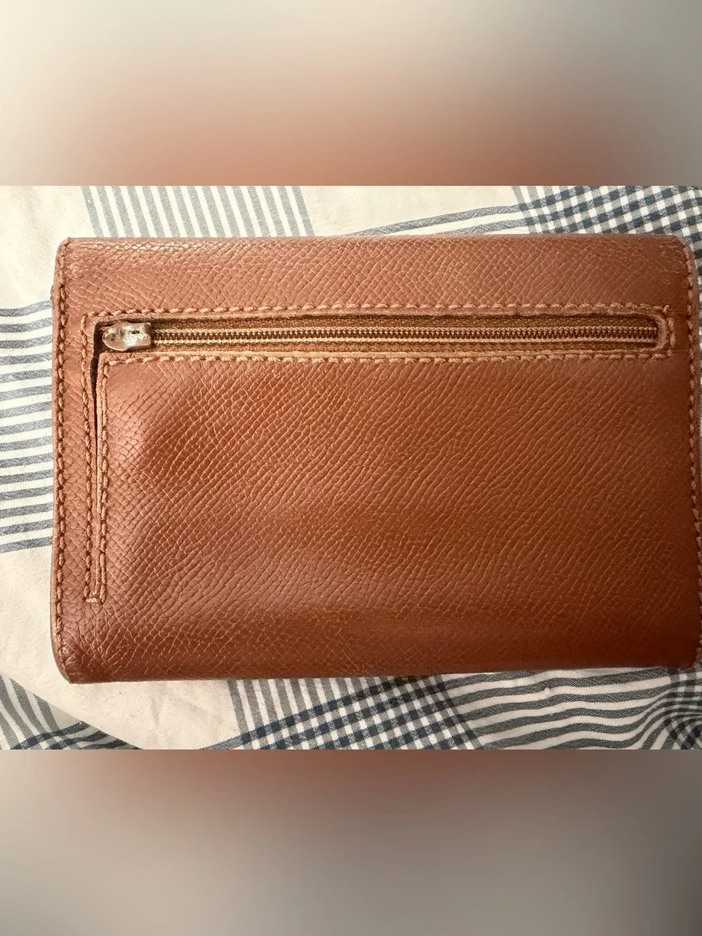 Chanel Brown Leather CC Logo Wallet